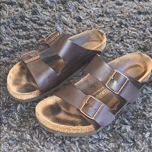 Chocolate Brown Strap Birkenstock’s